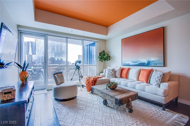 4525 Dean Martin Dr Unit 1103, Las Vegas, NV 89103 - living room with a raised ceiling