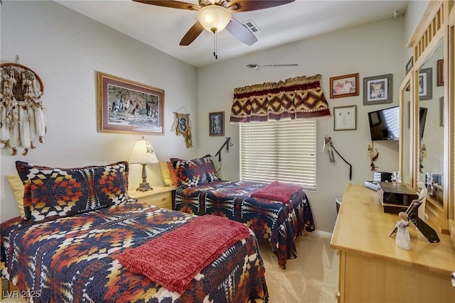 448 Bright Moon Ave, North Las Vegas, NV 89084 - carpeted bedroom featuring baseboards and ceiling fan