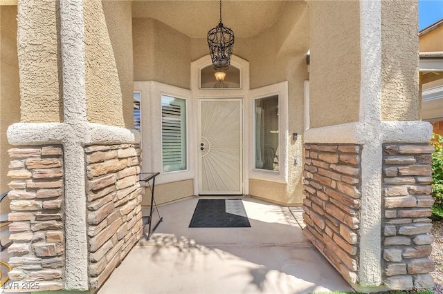 4878 Friar Tuck Ave, Las Vegas, NV 89130 - view of exterior entry with stucco siding