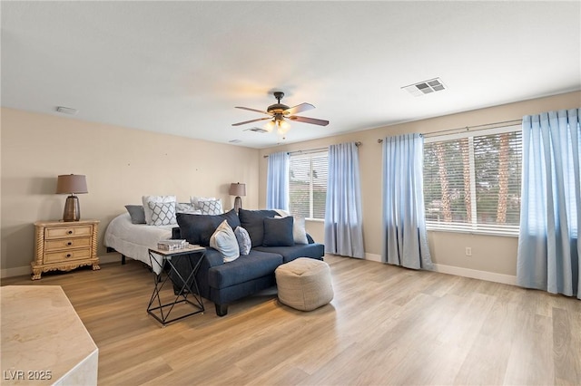 1430 October Oak Ave, Las Vegas, NV 89123 - bedroom featuring light wood-type flooring, baseboards, and visible vents