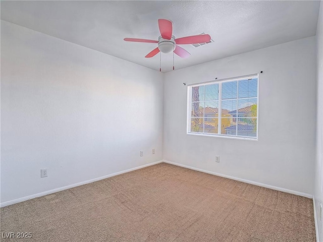 5929 Sleepy Fawn Dr, Las Vegas, NV 89142 - carpeted empty room with ceiling fan and baseboards