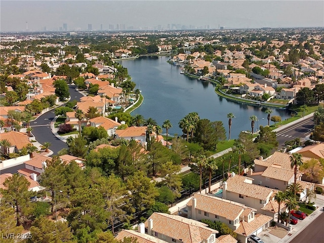3024 Pismo Beach Dr, Las Vegas, NV 89128 - aerial view of residential area featuring a large body of water