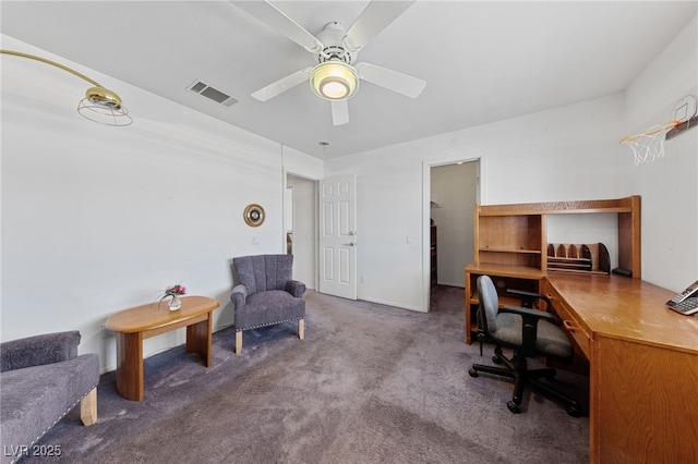 3024 Pismo Beach Dr, Las Vegas, NV 89128 - office featuring carpet flooring and a ceiling fan