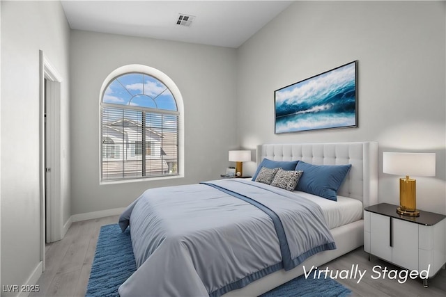10342 Cherry Brook St, Las Vegas, NV 89183 - bedroom featuring baseboards, visible vents, and light wood finished floors