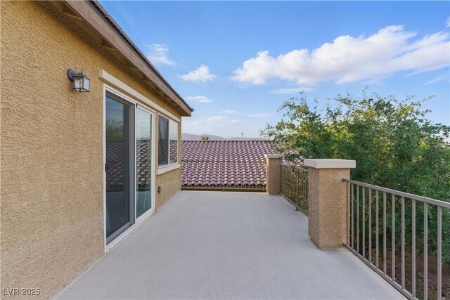view of balcony