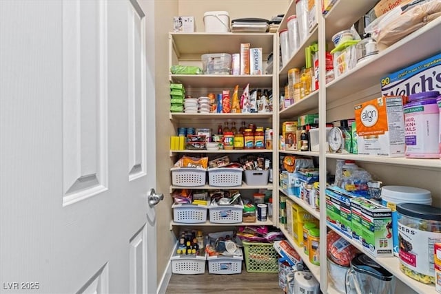 view of storage area