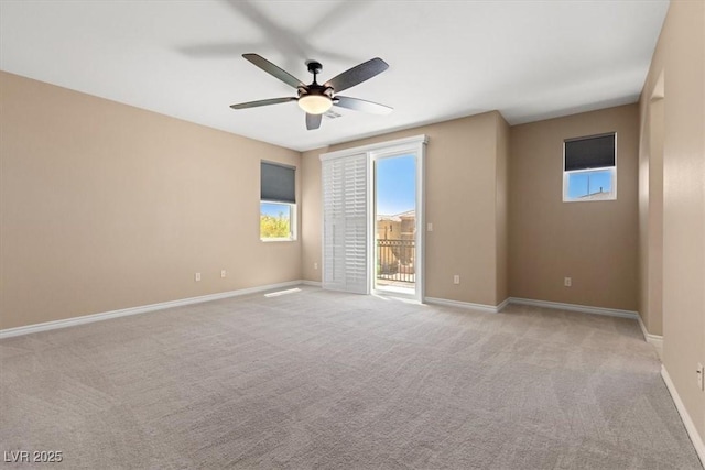 4212 Hawks Glide Ave, North Las Vegas, NV 89084 - unfurnished room with ceiling fan and light colored carpet