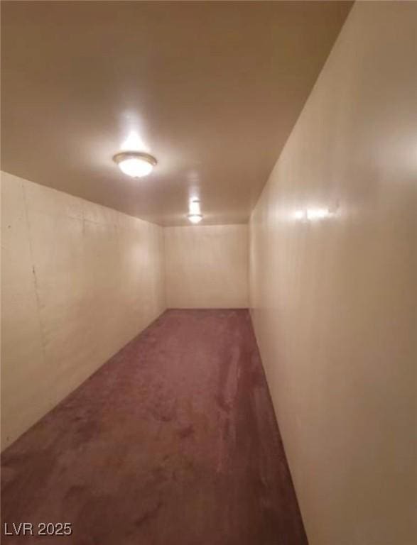 finished below grade area featuring carpet flooring