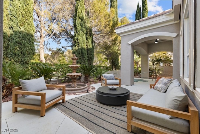 800 Jody Brook Ct, Las Vegas, NV 89145 - view of patio with an outdoor hangout area