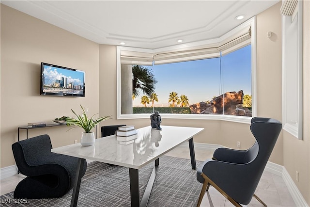 5020 Spanish Heights Dr, Las Vegas, NV 89148 - home office featuring recessed lighting and baseboards