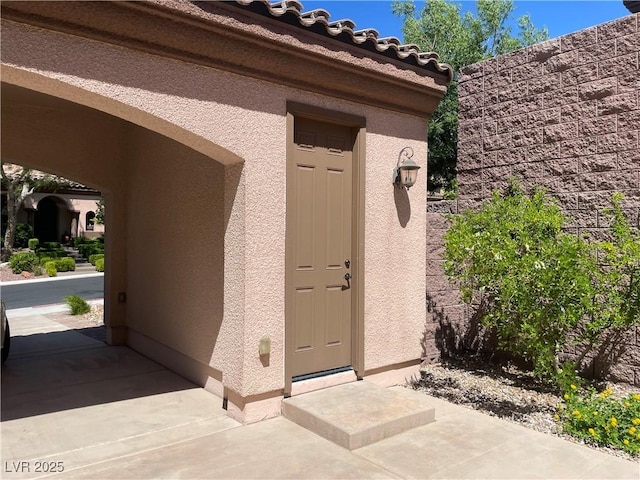 2805 Proust Ct, Henderson, NV 89044 - property entrance featuring stucco siding
