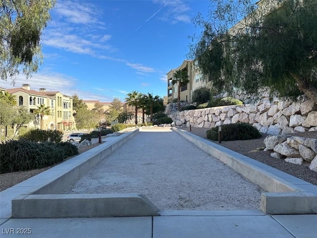 exterior space with a residential view