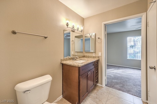 2120 Ramrod Ave Unit 2216, Henderson, NV 89014 - bathroom with tile patterned flooring, toilet, vanity, and baseboards