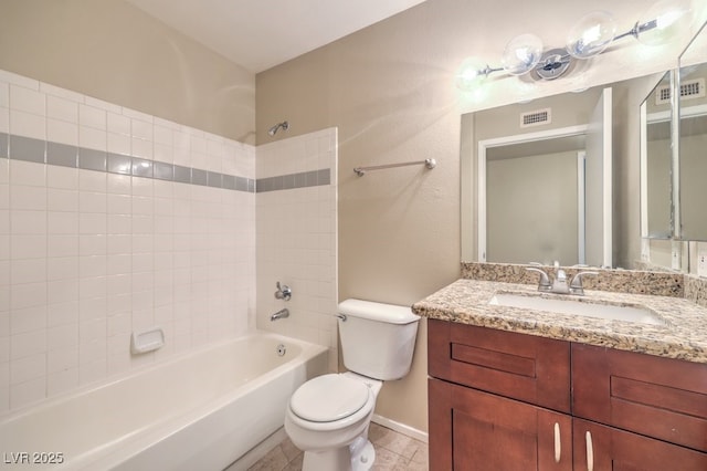 2120 Ramrod Ave Unit 2216, Henderson, NV 89014 - full bathroom featuring vanity, shower / bathtub combination, visible vents, and toilet