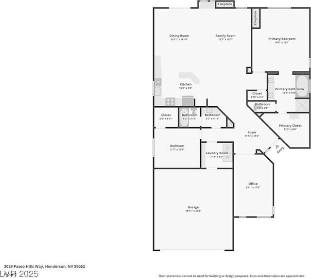 3029 Paseo Hills Way, Henderson, NV 89052 - floor plan / room layout