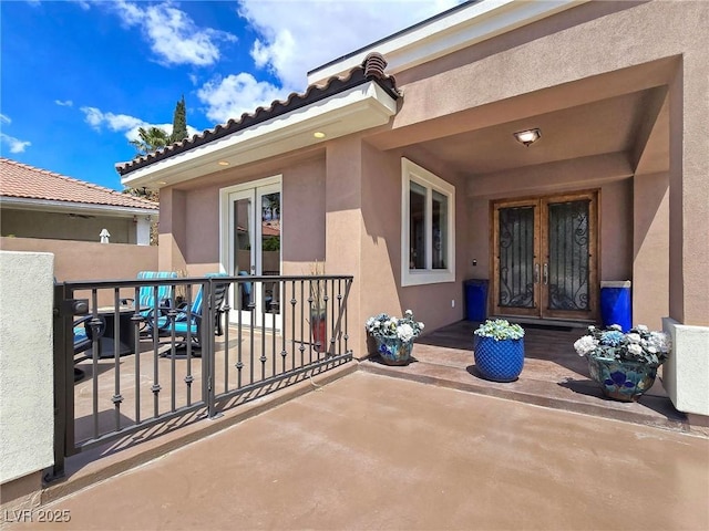 view of patio / terrace with french doors