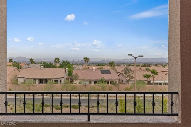 342 Molinetto St, Las Vegas, NV 89138 - balcony featuring a residential view and a mountain view