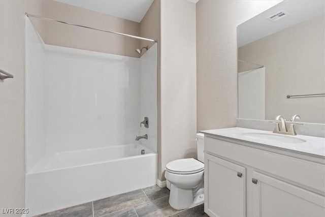 342 Molinetto St, Las Vegas, NV 89138 - bathroom with bathing tub / shower combination, vanity, visible vents, and toilet