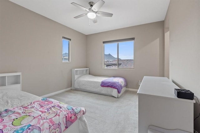 342 Molinetto St, Las Vegas, NV 89138 - carpeted bedroom featuring baseboards and ceiling fan