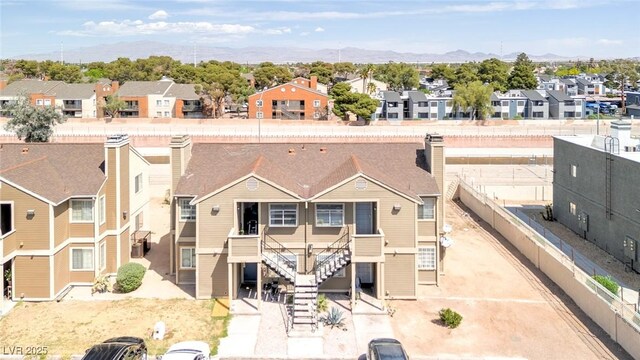 4732 Krissylouise Way, Las Vegas, NV 89121 - aerial view with a residential view and a mountain view