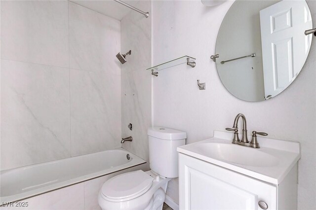 4732 Krissylouise Way, Las Vegas, NV 89121 - bathroom featuring toilet, vanity, and shower / tub combination