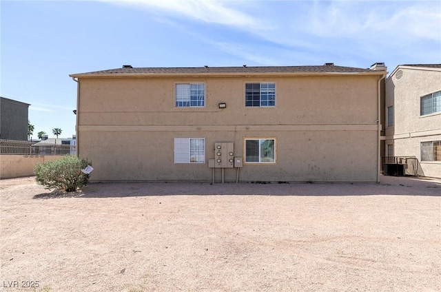 4732 Krissylouise Way, Las Vegas, NV 89121 - back of property with stucco siding and central AC