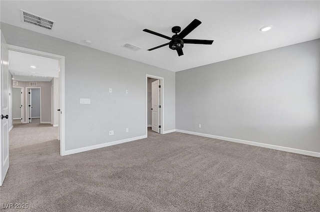 8349 Pollenzo Ave, Las Vegas, NV 89178 - unfurnished bedroom featuring carpet floors, baseboards, a ceiling fan, and recessed lighting