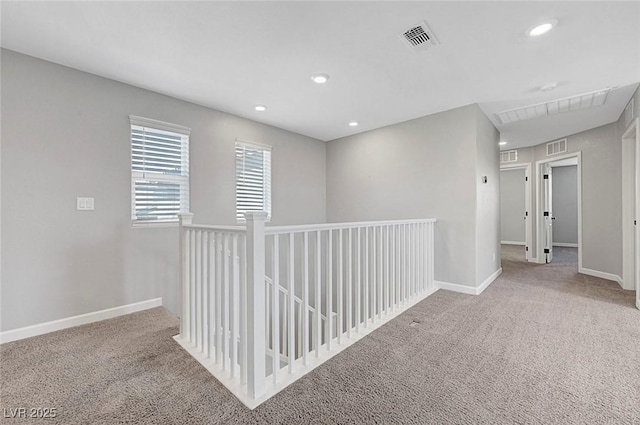 8349 Pollenzo Ave, Las Vegas, NV 89178 - hallway featuring carpet, recessed lighting, and baseboards