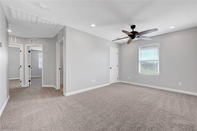 8349 Pollenzo Ave, Las Vegas, NV 89178 - carpeted empty room with baseboards, ceiling fan, and recessed lighting