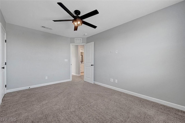 8349 Pollenzo Ave, Las Vegas, NV 89178 - spare room featuring ceiling fan, baseboards, and carpet floors