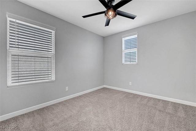 8349 Pollenzo Ave, Las Vegas, NV 89178 - carpeted empty room with baseboards and a ceiling fan