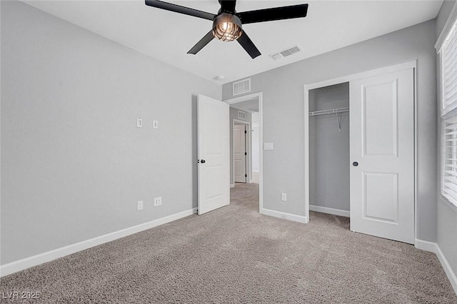 8349 Pollenzo Ave, Las Vegas, NV 89178 - unfurnished bedroom featuring carpet flooring, baseboards, a closet, and ceiling fan