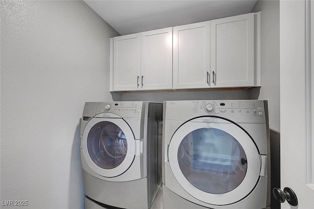 8349 Pollenzo Ave, Las Vegas, NV 89178 - washroom with cabinet space and washer and clothes dryer