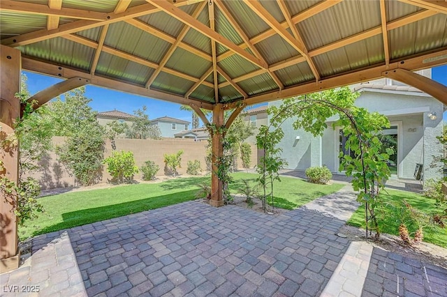 8349 Pollenzo Ave, Las Vegas, NV 89178 - view of patio featuring a gazebo