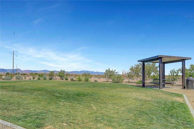 8349 Pollenzo Ave, Las Vegas, NV 89178 - view of grassy yard with a mountain view