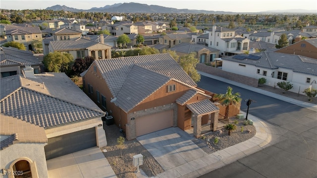 437 Via Stretto Ave, Henderson, NV 89011 - birds eye view of property with a mountain view and a residential view