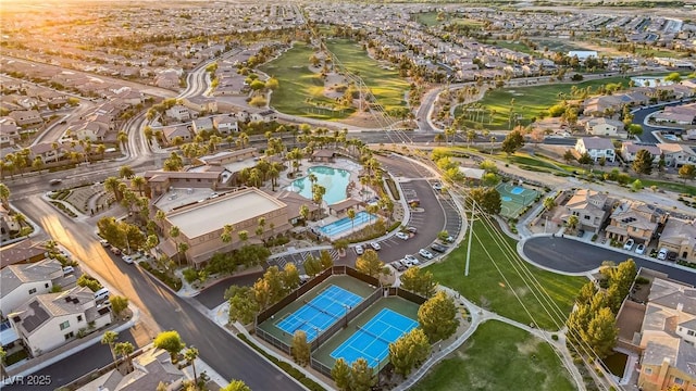 437 Via Stretto Ave, Henderson, NV 89011 - drone / aerial view with a residential view