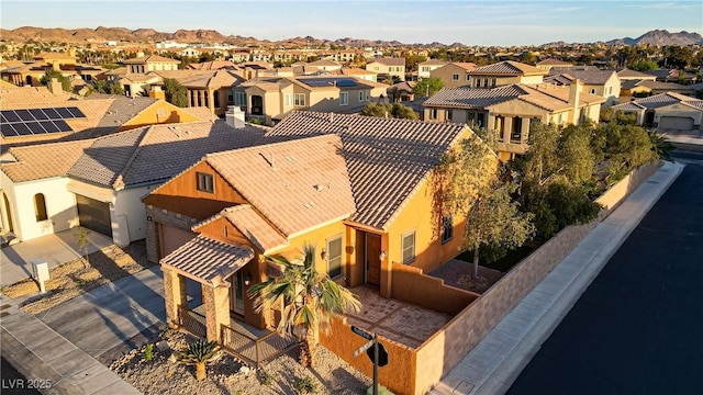 437 Via Stretto Ave, Henderson, NV 89011 - aerial view with a mountain view and a residential view