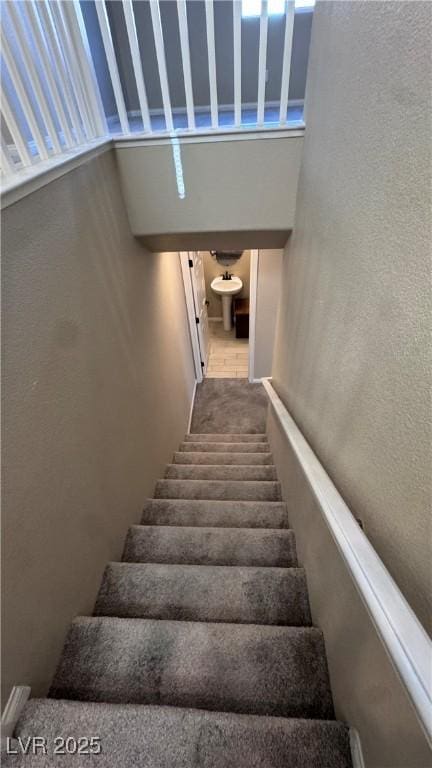 view of stairway