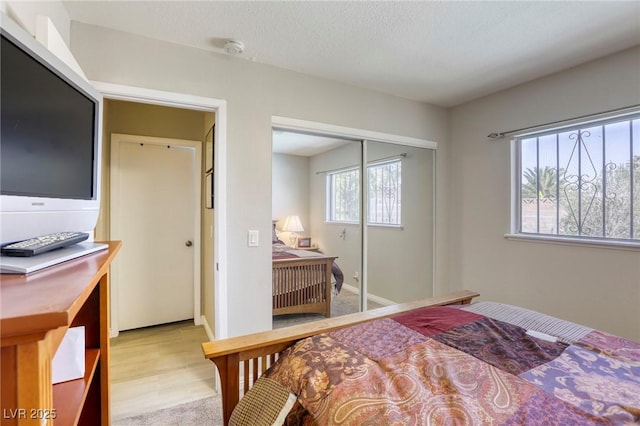 bedroom with a closet