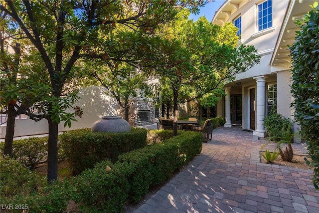 exterior space with a patio