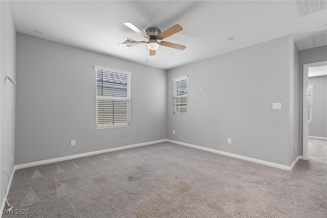 2293 Teatro Ave, Henderson, NV 89044 - empty room featuring baseboards, attic access, carpet, and ceiling fan