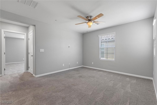 2293 Teatro Ave, Henderson, NV 89044 - carpeted empty room featuring visible vents, baseboards, and ceiling fan