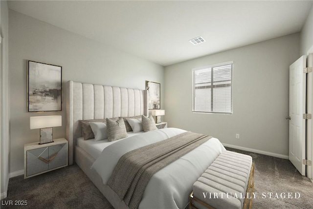 10126 Cliff Dwellings Ave, Las Vegas, NV 89178 - bedroom featuring dark colored carpet and baseboards