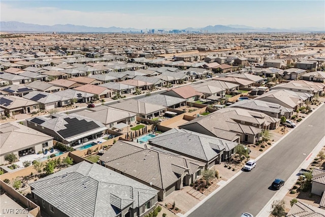 10126 Cliff Dwellings Ave, Las Vegas, NV 89178 - aerial view of residential area featuring a mountain backdrop