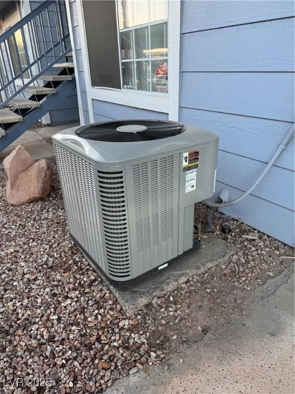 exterior details featuring central AC unit