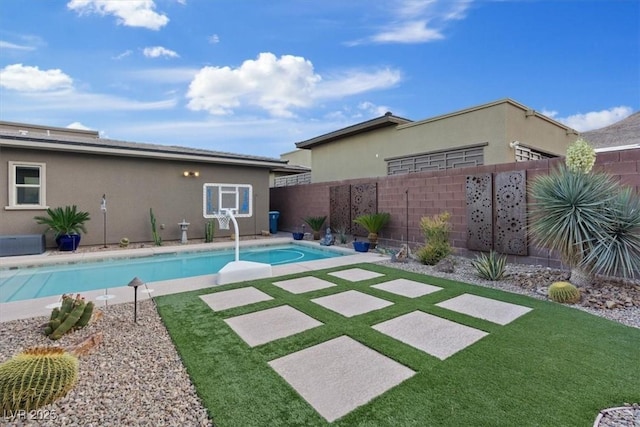 10018 Regency Square Ave, Las Vegas, NV 89148 - view of swimming pool featuring a fenced backyard