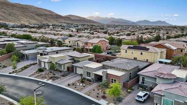10018 Regency Square Ave, Las Vegas, NV 89148 - aerial perspective of suburban area featuring mountains