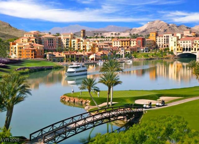 26 Sun Mirage Ave, Henderson, NV 89011 - property view of water featuring view of golf course and a mountain view