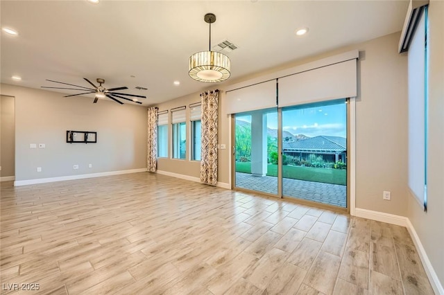26 Sun Mirage Ave, Henderson, NV 89011 - unfurnished room featuring recessed lighting, light wood-type flooring, visible vents, and baseboards